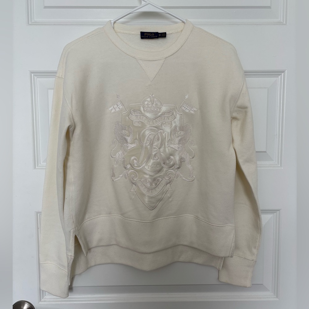 Ralph Lauren Cream Crewneck Sweater